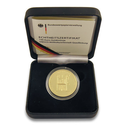 100 Euro Deutschland Quedlinburg Prägestätte D, F, G oder J 2003 1/2 oz