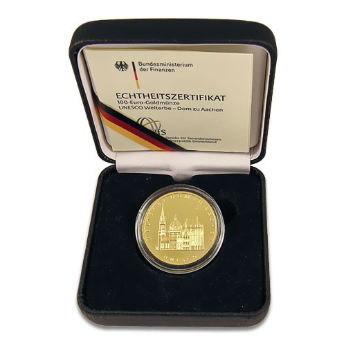 100 Euro Deutschland Aachen Prägestätte D, F, G oder J 2012 1/2 oz