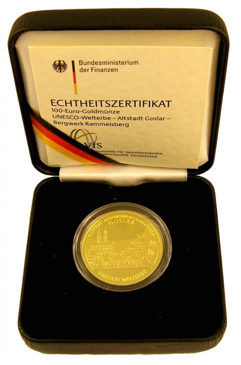 100 Euro Deutschland Goslar Prägestätte D, F, G oder J 2008 1/2 oz