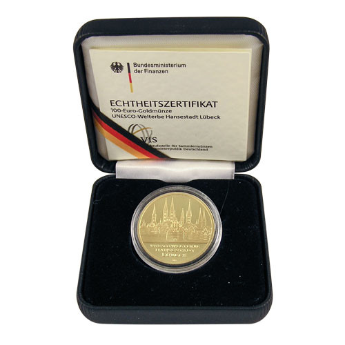 100 Euro Deutschland Luebeck Prägestätte A 2007 1/2 oz