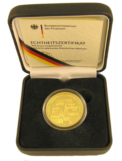 100 Euro Deutschland Weimar Prägestätte D, F, G oder J 2006 1/2 oz