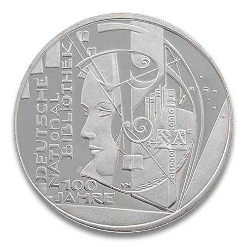 10 Euro BRD 100 Jahre Deutsche Nationalbibliothek 2012 PP