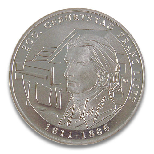 10 Euro BRD 200. Geburtstag Franz Liszt 2011