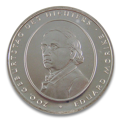10 Euro BRD 200. Geburtstag Eduard Möricke 2004