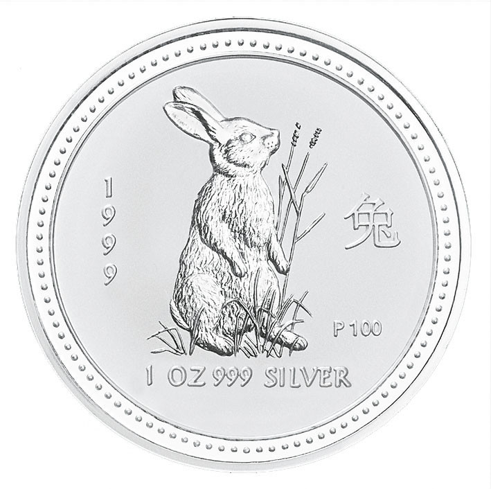 Lunar I Hase 1999 Silber 1 oz