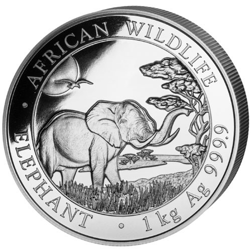 Somalia Elefant Silber 1 kg 2019
