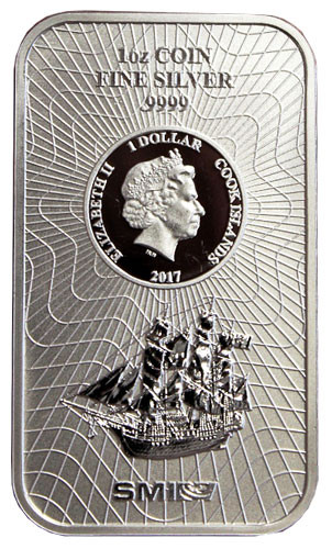 Münzbarren Cook Island 2017 1 oz