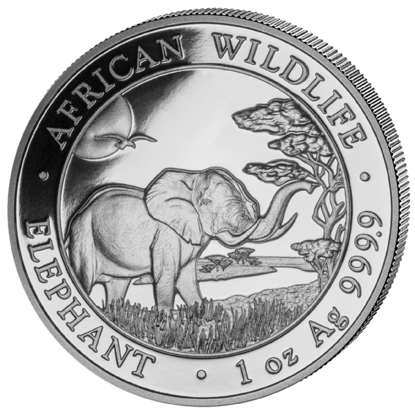 Somalia Elefant Silber 1 oz 2019