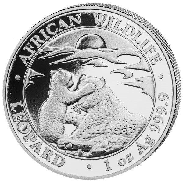 Somalia Leopard Silber 1 oz 2019