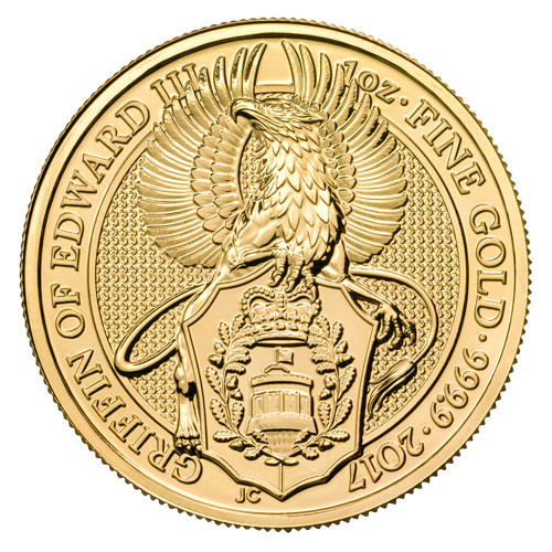 Queens Beast Griffin Gold 1 oz 2017