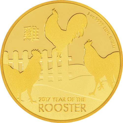 Niue - Lunar Hahn Gold 1 oz 2017