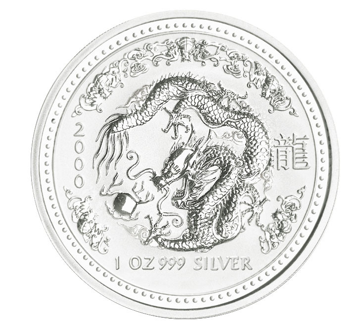 Lunar I Drache 2000 Silber 1 oz