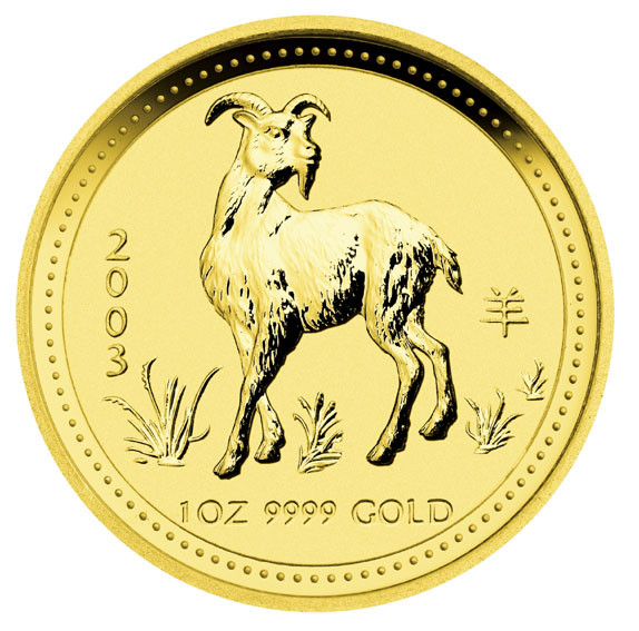 Lunar I Ziege 2003 Gold 1 oz