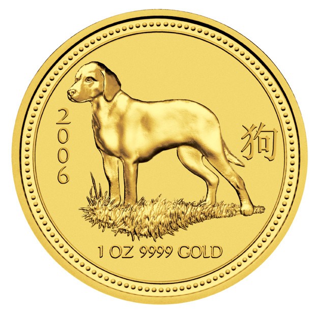 Lunar I Hund 2006 Gold 1 oz