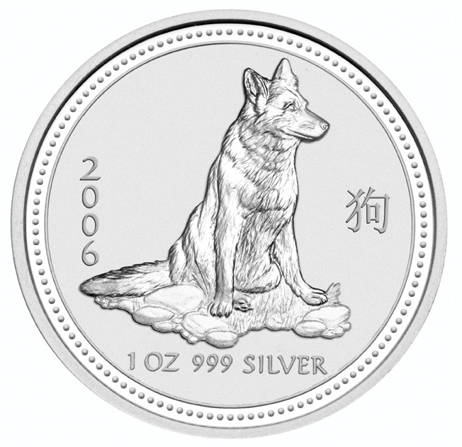 Lunar I Hund 2006 Silber 1 oz