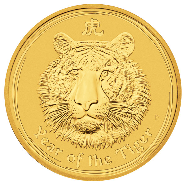 Lunar II Tiger 2010 Gold 1/4 oz