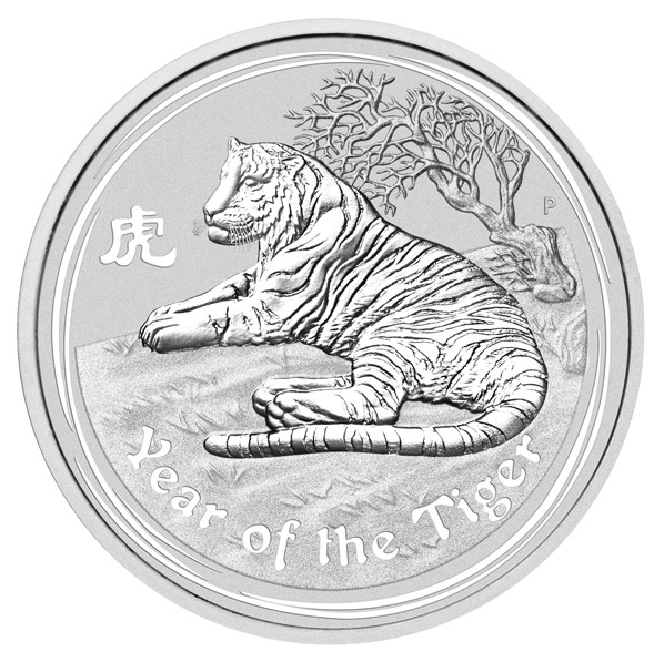 Lunar II Tiger 2010 Silber 10 kg