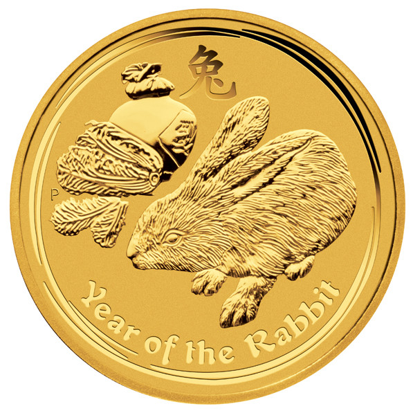 Lunar II Hase 2011 Gold 1/4 oz