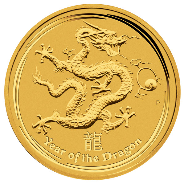 Lunar II Drache 2012 Gold 1/4 oz