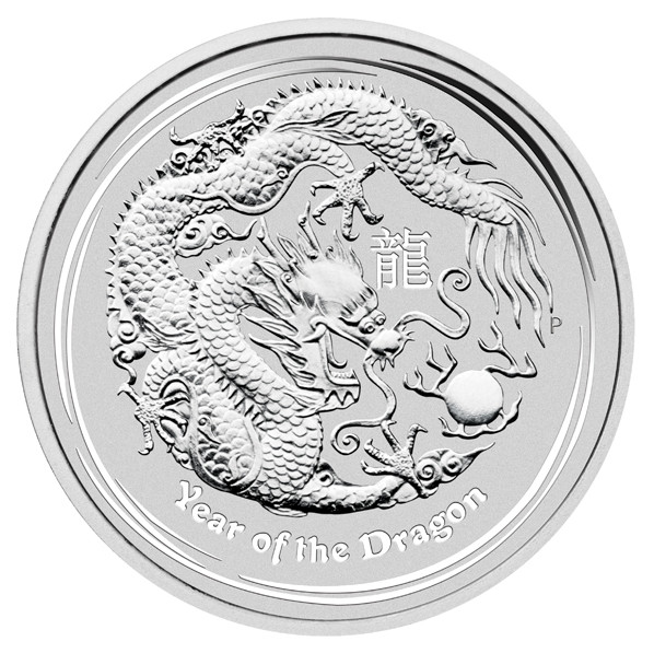 Lunar II Drache 2012 Silber 1/2 oz