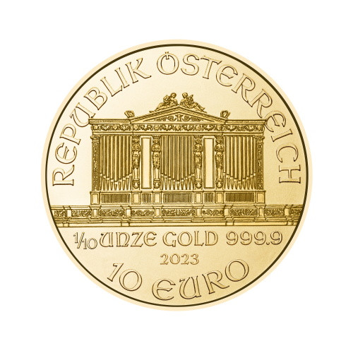 Wiener Philharmoniker Gold 1/10 oz 2023