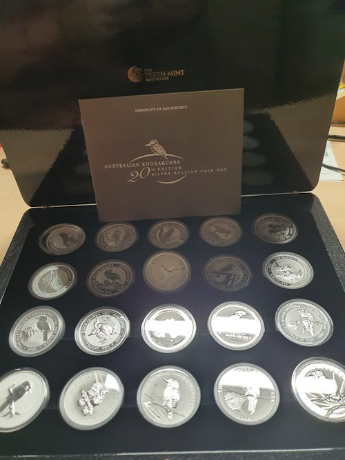 Kookaburra Set 2009 Silber 20 x 1 oz