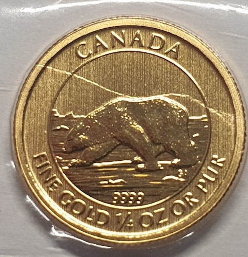 Polar Bear Gold 1/4 oz 2013