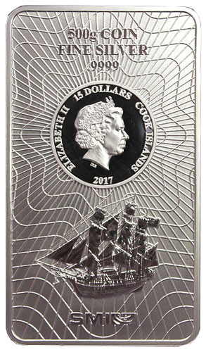 Münzbarren Cook Island 2017 500 g