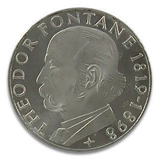 5 DM Theodor Fontane 1969