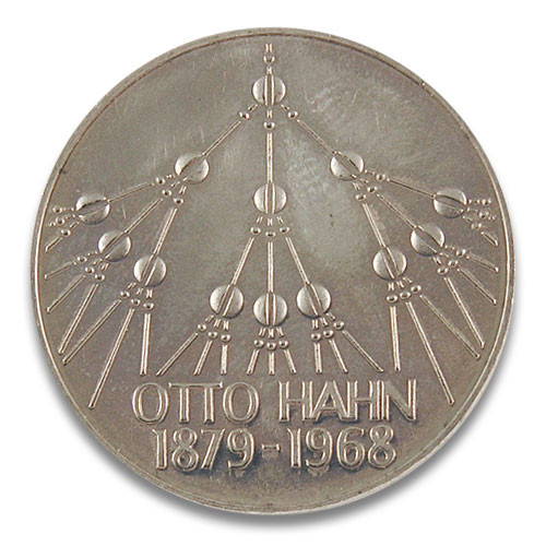 5 DM 100. Geburtstag Otto Hahn 1979