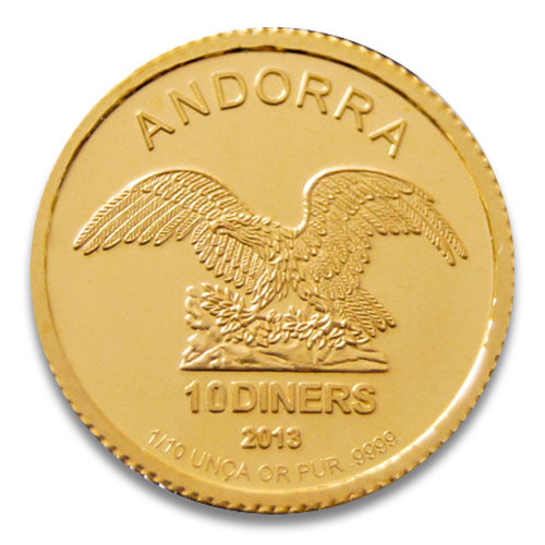 Andorra Gold 1/10 oz verschiedene