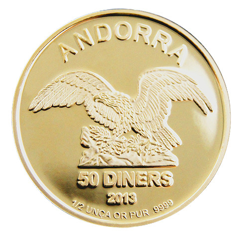 Andorra Gold 1/2 oz verschiedene