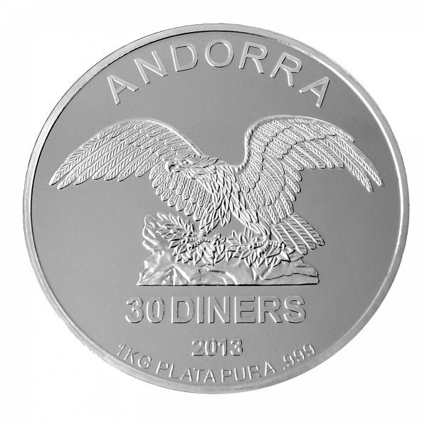 Andorra Eagle Silber 1 kg verschiedene