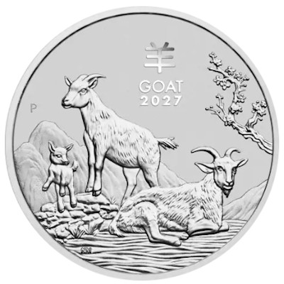 Lunar III Ziege 2027 Silber 2 oz