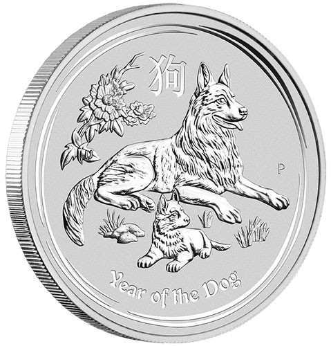 Lunar II Hund 2018 Silber 5 oz