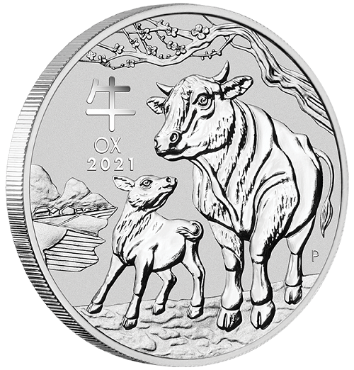 Lunar III Ochse 2021 Silber 2 oz