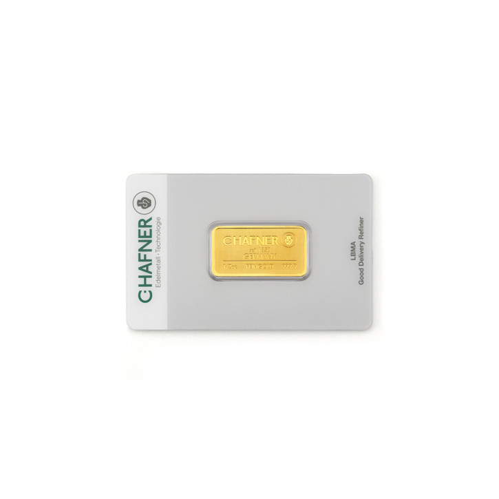 Goldbarren C. Hafner 1/2 oz