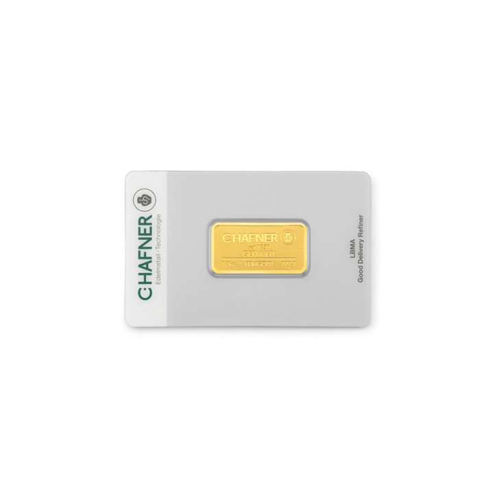 Goldbarren C. Hafner 1/4 oz