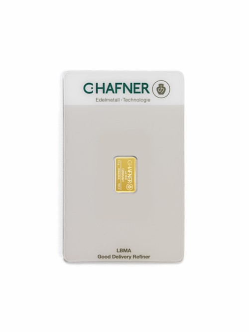 Goldbarren C. Hafner 0.5 g