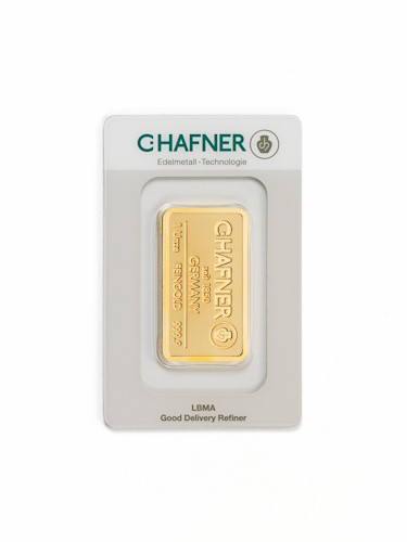 Goldbarren C. Hafner 1 oz