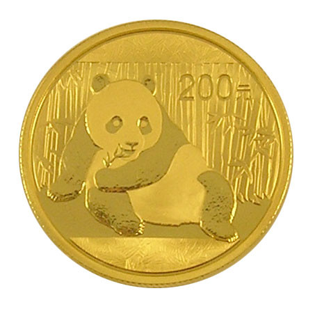 China Panda Gold 1/2 Unze 2015