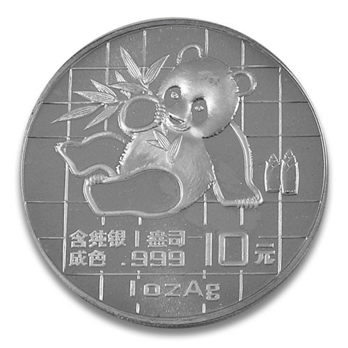 China Panda Silber 1 oz 1989