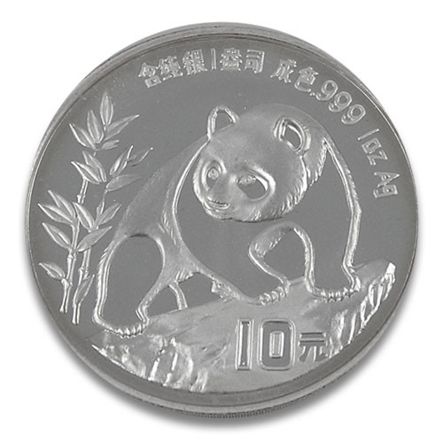 China Panda Silber 1 oz 1990