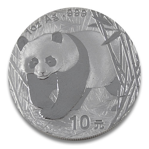China Panda Silber 1 oz 2001