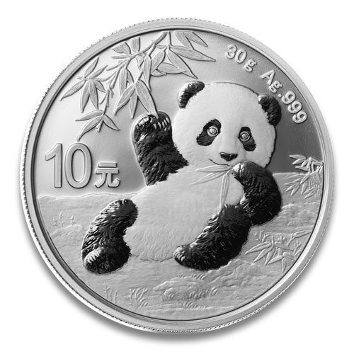 China Panda Silber 30 g 2020