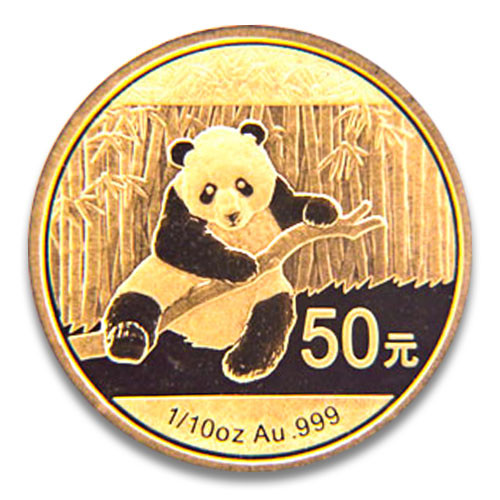 China Panda Gold 1/10 Unze 2014