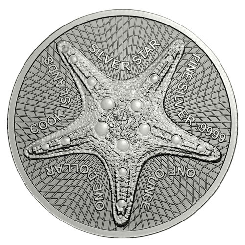 Cook Island - Seestern Silber 1 oz 2019