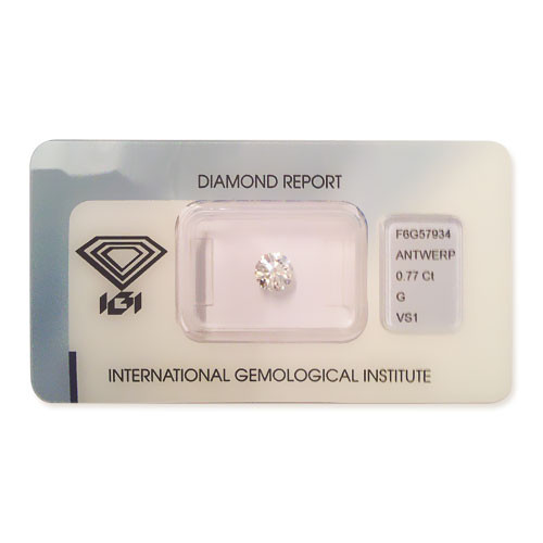 Diamant IGI, D, IF, 0,55 ct. 628301