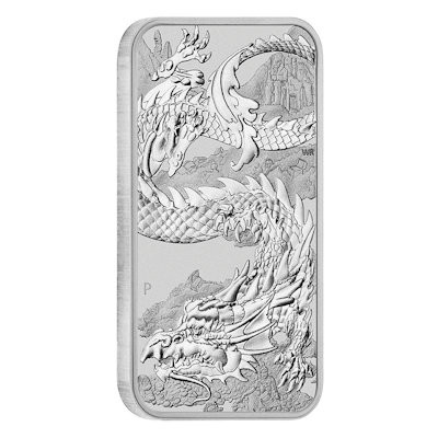 Dragon Rectangular Australien 2023 Silber 1 oz