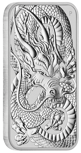 Dragon Rectangular Australien 2021 Silber 1 oz